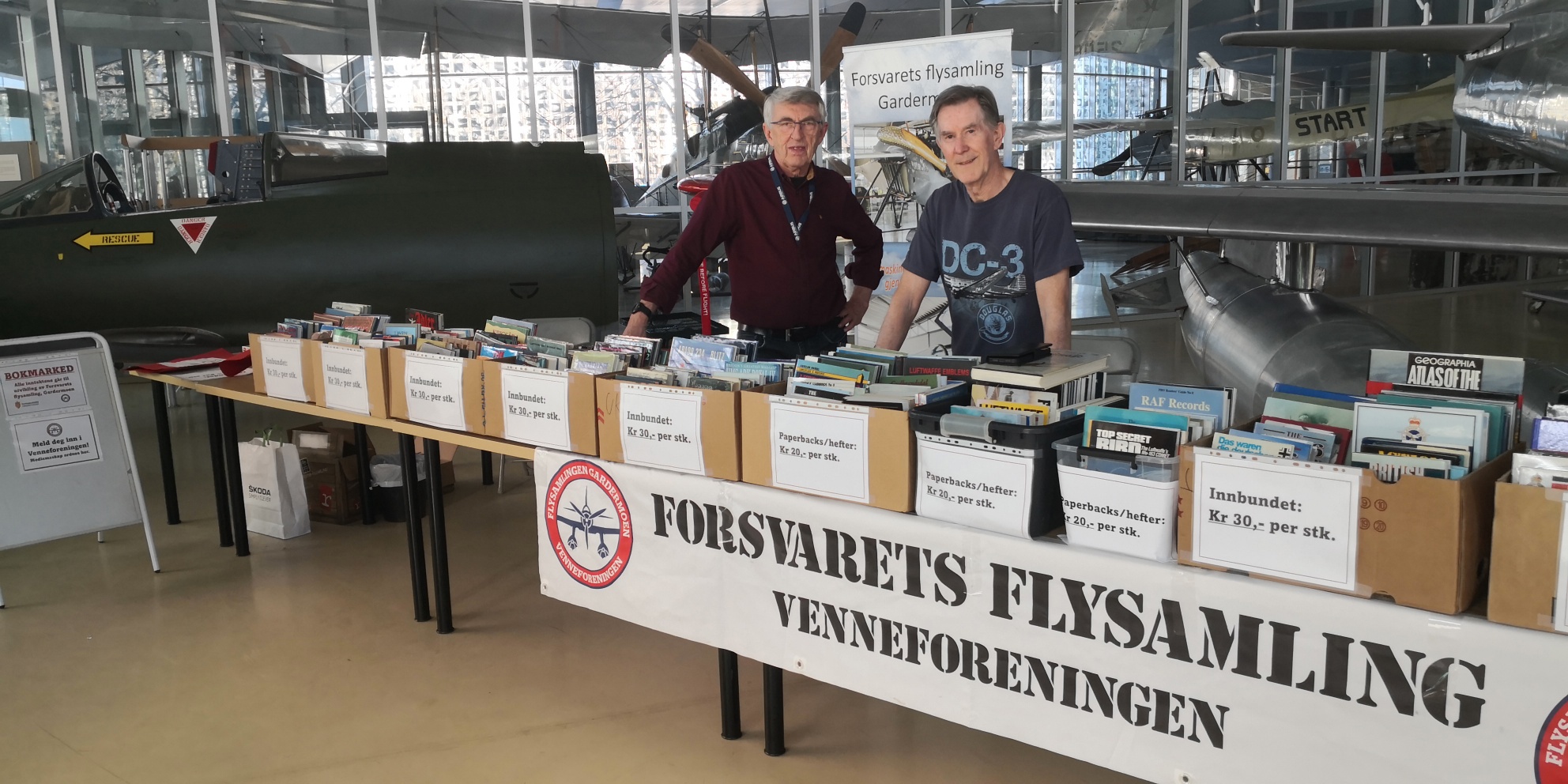 Stort bokmarked på Flysamlingen til helgen 